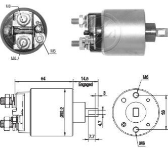 Втягуюче реле стартера ZM ZM1710