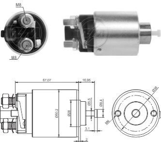 Втягуюче реле стартера ZM ZM2995