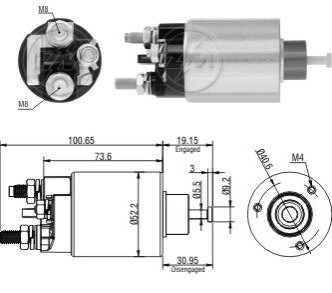 Втягуюче реле стартера ZM ZM6860