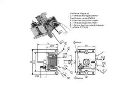 Реле втягивающее стартера ZM ZM904