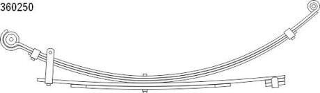 Многолистовая рессора CS Germany 10.360.250.00