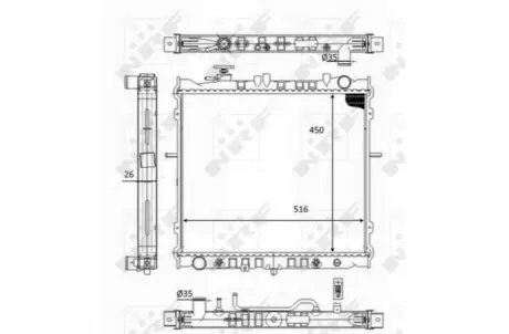 Ч?ОДНИКА ДВИГАТЕЛЯ KIA NRF 59049