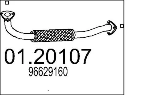 Труба выхлопного газа MTS 01.20107