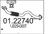 Труба вихлопного газу MTS 01.22740 (фото 1)