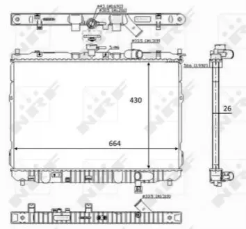 Ч?ОДНИКА ДВИГАТЕЛЯ KIA NRF 59046