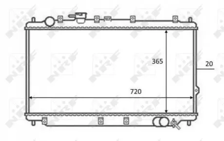 Ч?ОДНИКА ДВИГАТЕЛЯ KIA NRF 59082