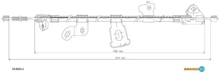 Трос ручного тормоза ADRIAUTO 5202211 (фото 1)