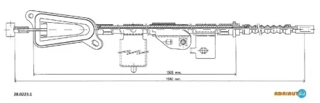 Трос ручного гальма ADRIAUTO 2802231