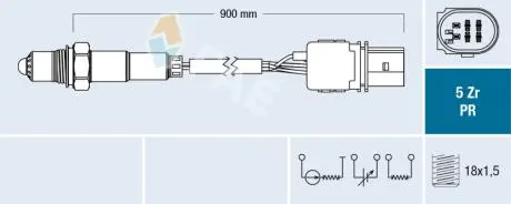 SONDA LAMBDA AUDI VW FAE 75032