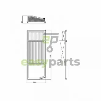 FEBI фільтр повітряний FIAT PANDA, LANCIA FEBI BILSTEIN 101663