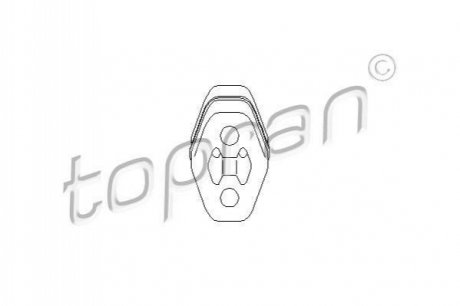 Кронштейн, глушитель TOPRAN / HANS PRIES 103 026 (фото 1)