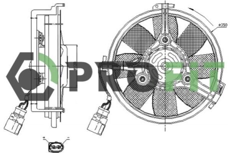 Вентилятор радіатора PROFIT 1850-0004