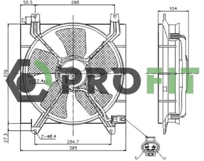 Вентилятор радіатора PROFIT 1850-0027