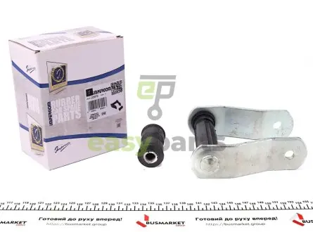 Кронштейн кріплення ресори (серьга) Fiat Doblo 01- (з сайленблоком ресори) к-кт IMPERGOM 25979