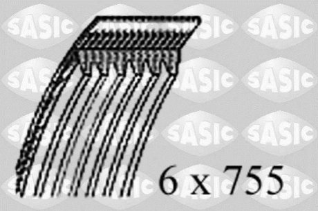 Поликлиновой ремень SASIC 1770065 (фото 1)