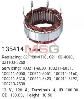 Обмотка генератора CARGO 135414