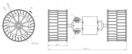 Вентилятор салона NRF 34284