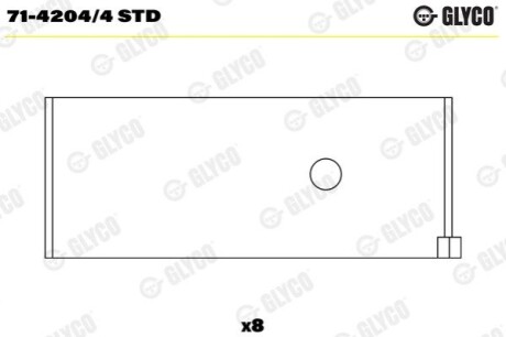 Вкладиши Glyco 71-4204/4 STD