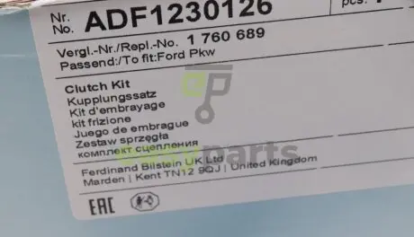Комплект зчеплення Ford Transit/Tourneo Custom 2.2TDCi 06- BLUE PRINT ADF1230126