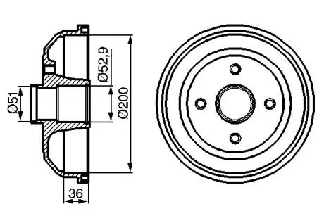 Гальмівний барабан BOSCH 0 986 477 134