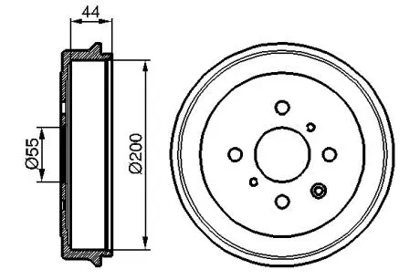 Тормозной барабан BOSCH 0 986 477 148