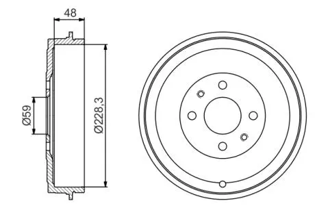 Гальмівний барабан BOSCH 0 986 477 212