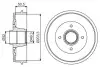 Тормозной барабан BOSCH 0 986 477 214 (фото 1)