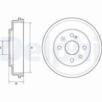Тормозной барабан Delphi BF542
