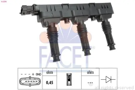 Котушка запалювання FACET 9.6298