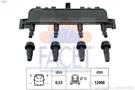Котушка запалювання FACET 9.6303