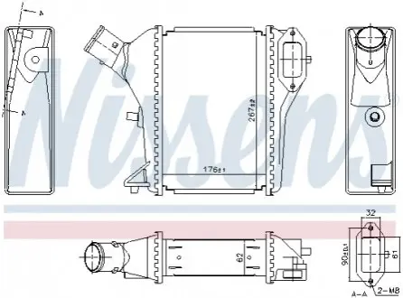 ИНТЕРКУЛЕР HONDA NISSENS 961423