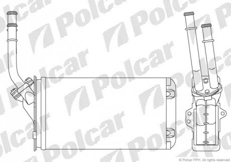 Радиатор обогрева Polcar 2304N8-1 (фото 1)