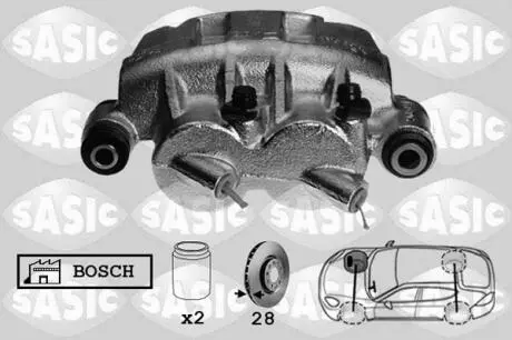 Гальмівний супорт SASIC 6504031