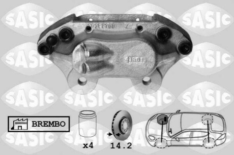 Гальмівний супорт SASIC SCA6071