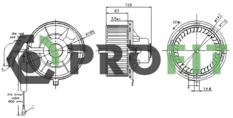 Вентилятор салона PROFIT 1860-0014