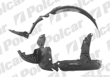 Подкрылок правый Polcar 6016FP-1