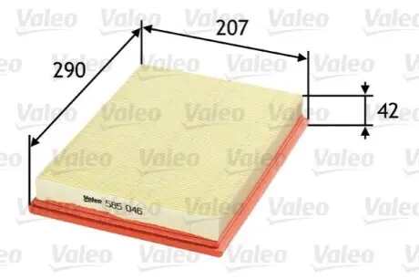 Повітряний фільтр Valeo 585046