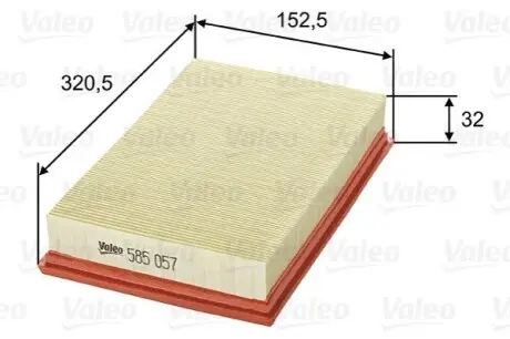 Повітряний фільтр Valeo 585057