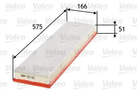 Фото воздушный фильтр Valeo 585067 Воздушный фильтр Valeo 585067