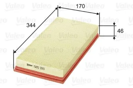 Повітряний фільтр Valeo 585189