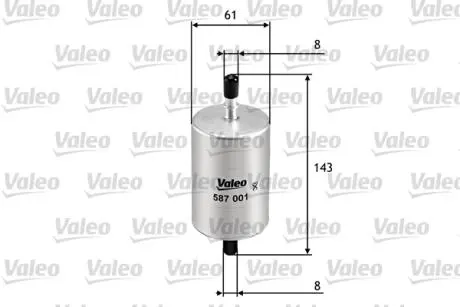 Паливний фільтр Valeo 587001