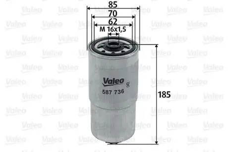 Паливний фільтр Valeo 587736