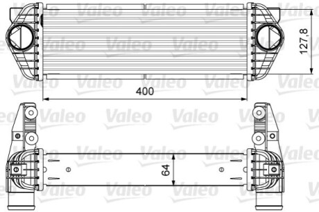 Радіатор інтеркулера Ford Transit 1.8 TDCi/DI 02-13 Valeo 818607