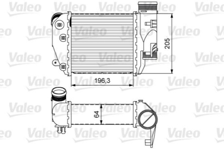 Радіатор наддуву Valeo 818610