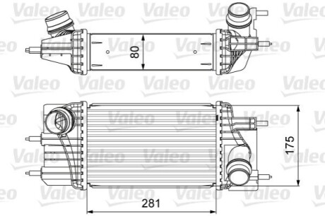 Радиатор наддува Valeo 818666