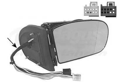 Наружное зеркало Van Wezel 3032858