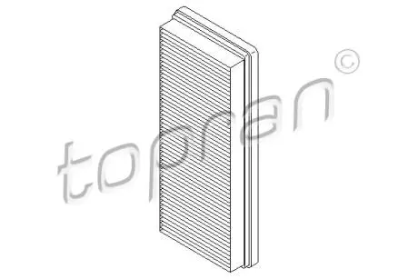 Фiльтр повiтряний TOPRAN / HANS PRIES 407 918