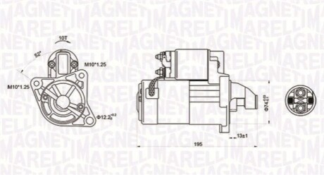 СТАРТЕР MAZDA MAGNETI MARELLI MQS1096