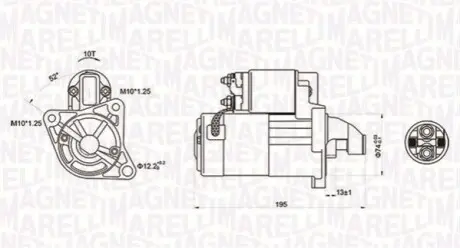 СТАРТЕР MAZDA MAGNETI MARELLI MQS1096