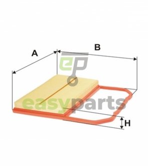 Фільтр повітряний VW Polo/Skoda Fabia 1.0 i/TSI 14-/Seat Ibiza 1.0 i/TSI 15- WIX FILTERS WA9744